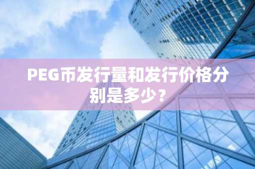 PEG币发行量和发行价格分别是多少？